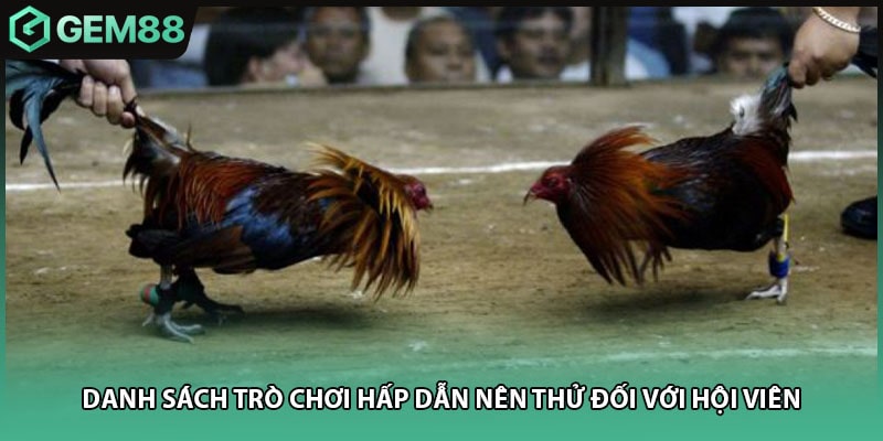 Danh sách trò chơi hấp dẫn nên thử đối với hội viên