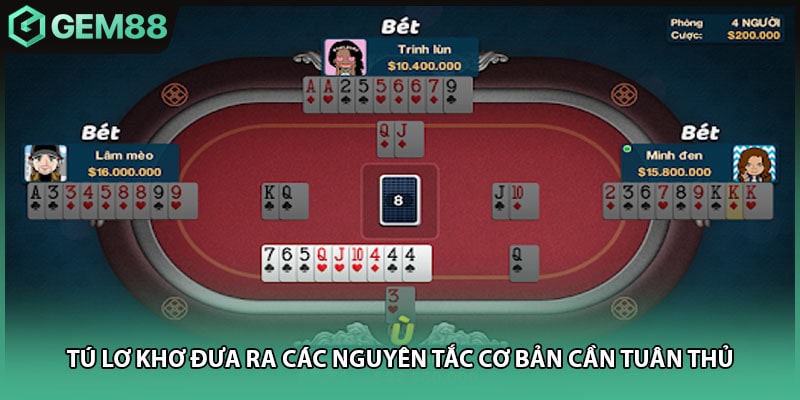 Tú Lơ Khơ đưa ra các nguyên tắc cơ bản cần tuân thủ